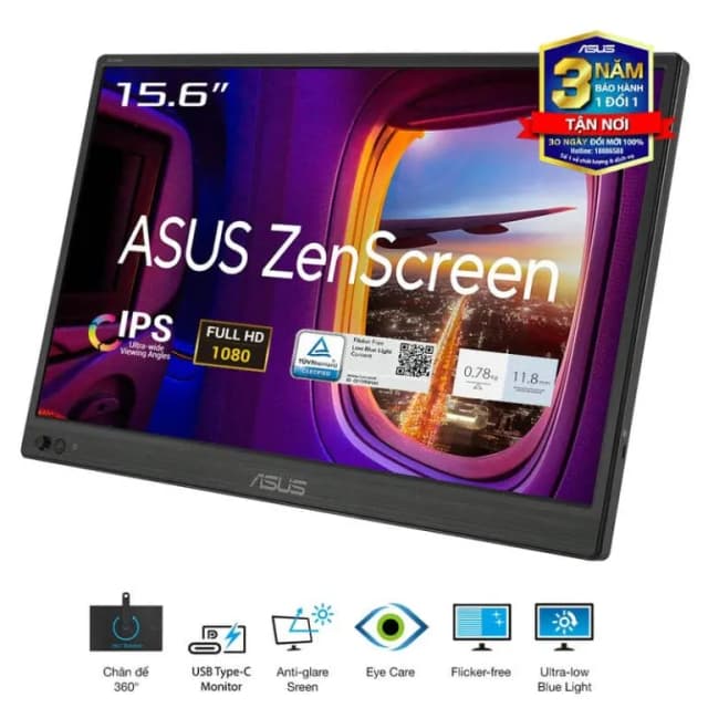Màn hình di động Asus ZenScreen MB169CK (15.6 inch, Full HD, IPS, 60Hz, 5ms) - Ảnh 10