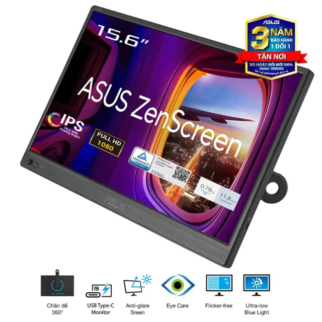 Top 1 so sánh giá Màn hình di động Asus ZenScreen MB169CK (15.6 inch, Full HD, IPS, 60Hz, 5ms) - Tìm sản phẩm giá rẻ nhất - Ảnh 4