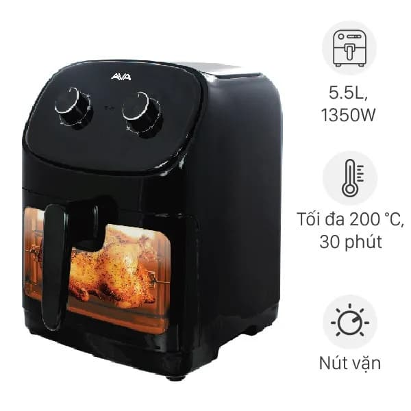 So sánh giá Nồi chiên không dầu AVA 5.5 lít 55K07A rẻ nhất? - Ảnh 6