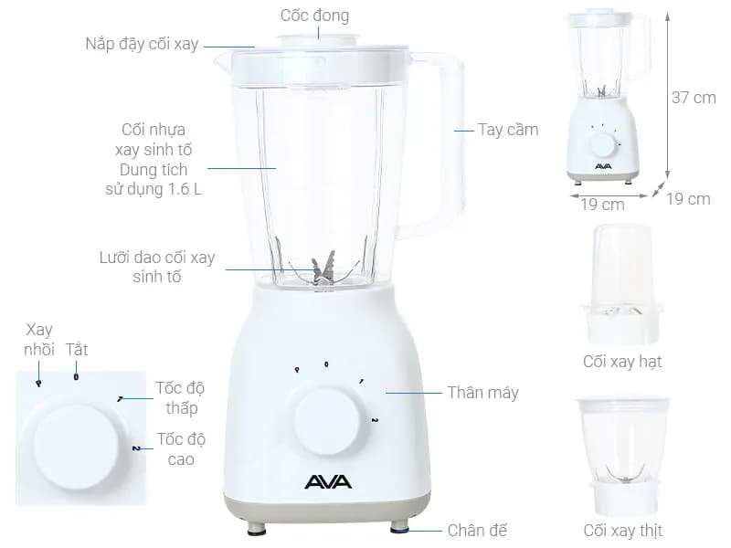 So sánh giá Máy xay sinh tố đa năng AVA BL9006-GS - Tìm sản phẩm giá rẻ nhất - Ảnh 19