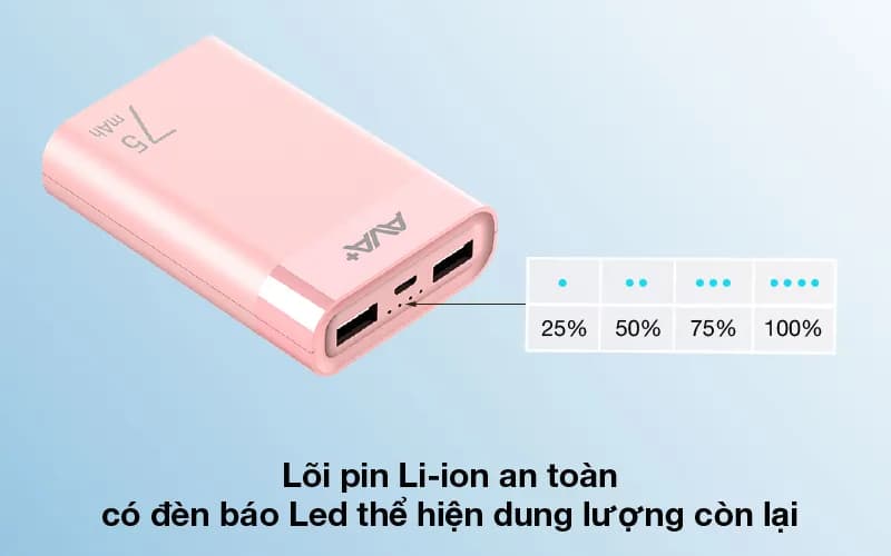 So sánh giá Pin sạc dự phòng 7500 mAh 10W AVA+ LJ JP199 - Tìm sản phẩm giá rẻ nhất - Ảnh 4