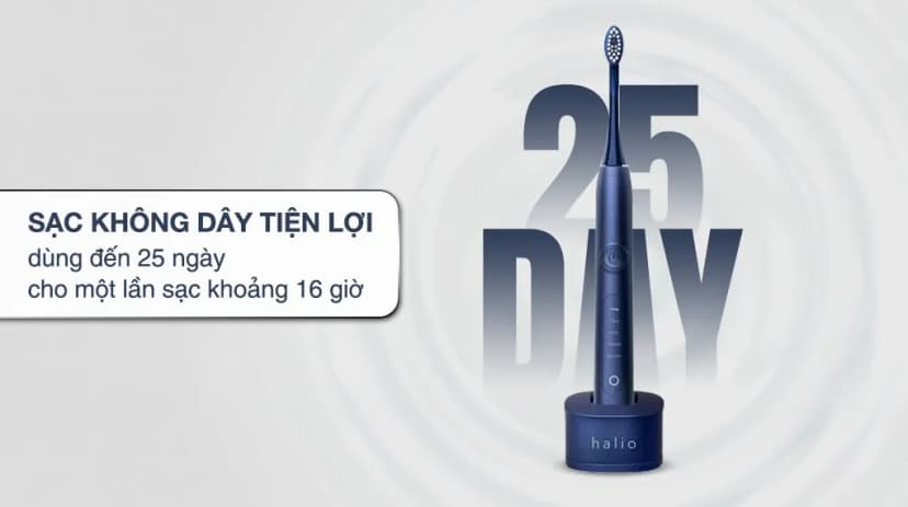 Bàn chải điện Halio Sonic Whitening Pro Midnight Blue - Giá rẻ nhất hôm nay - Ảnh 5