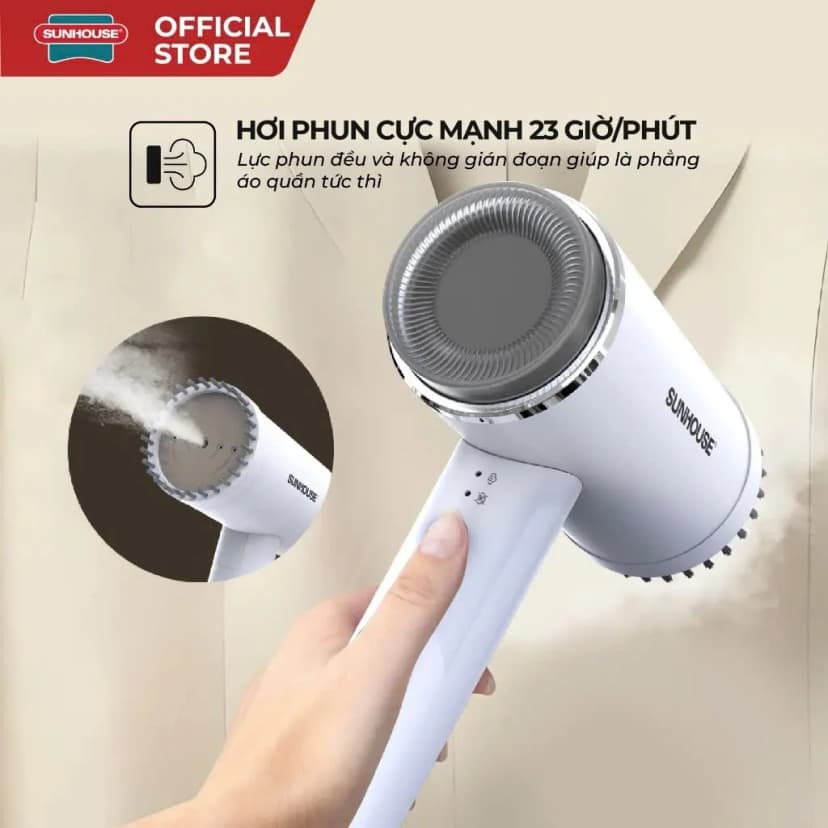 Bàn ủi hơi nước cầm tay Sunhouse SHD2176 1000W - Giá rẻ nhất hôm nay - Ảnh 10