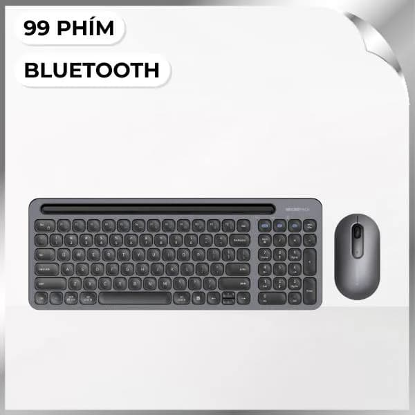 Bàn Phím Bluetooth MicroPack KM-238W - Xám - Ảnh 10