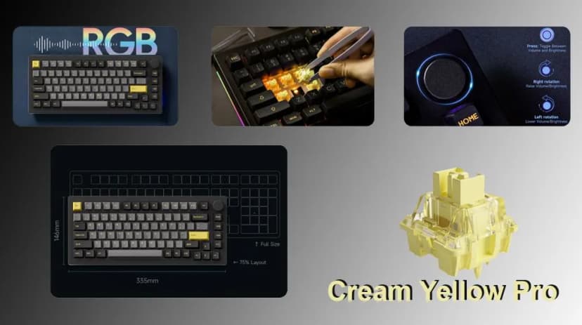 Bàn Phím Cơ Bluetooth Akko 5075B Plus Black & Gold - Giá rẻ nhất hôm nay - Ảnh 5