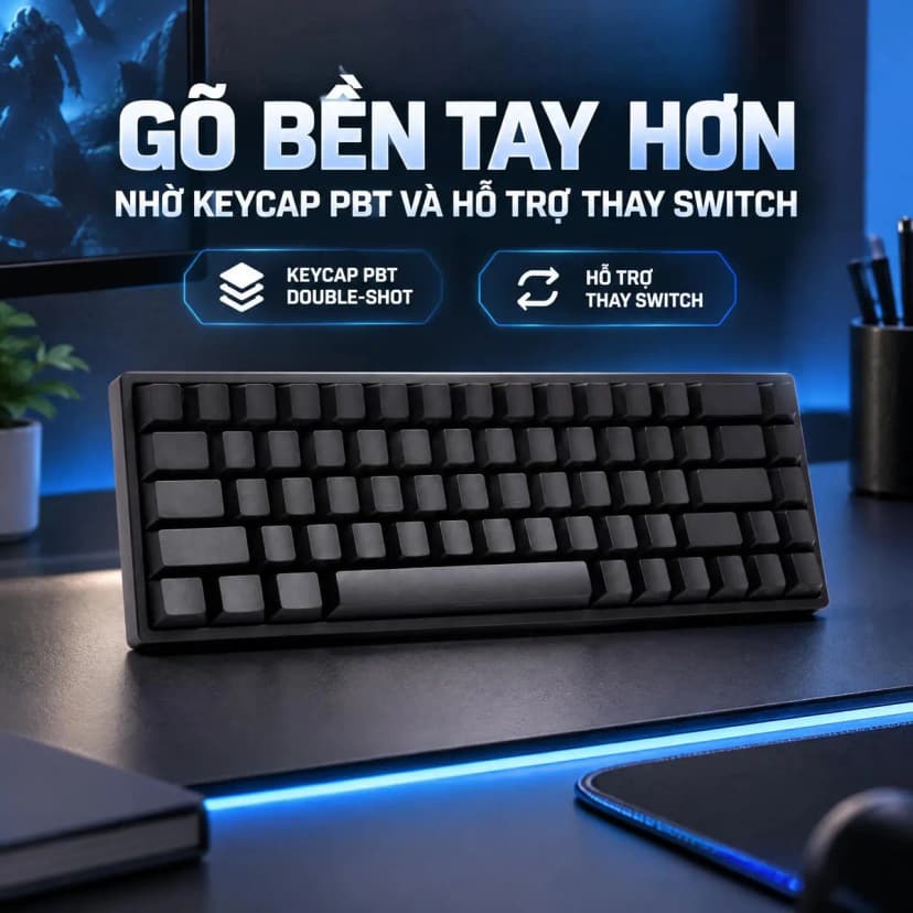 Bàn Phím Cơ Bluetooth Gaming AKKO FUN68 HE Glare Magnetic switch - Giá rẻ nhất hôm nay - Ảnh 3