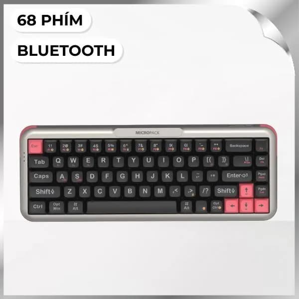 Bàn Phím Cơ Bluetooth MicroPack K-168WM - Đen - Ảnh 2