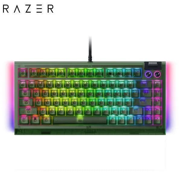 Bàn Phím Cơ Có Dây Gaming Razer BlackWidow V4 75% Phantom Green Edition - Ảnh 1