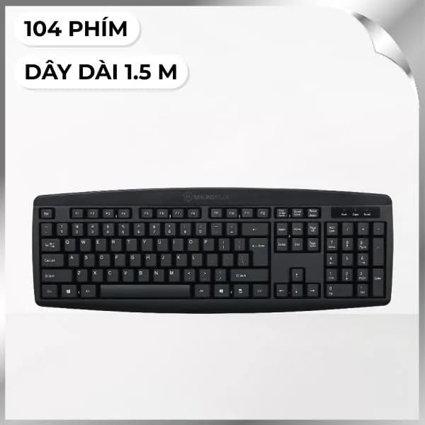 Bàn Phím Có Dây MicroPack K203 - Ảnh 1