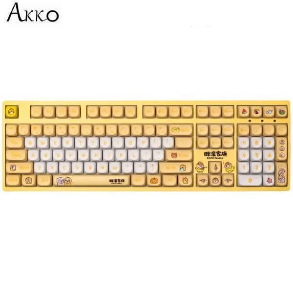 Bàn Phím Cơ Không Dây Akko 3108 RF V3 Poco Family POCO DUCK Frost Pink - Ảnh 14
