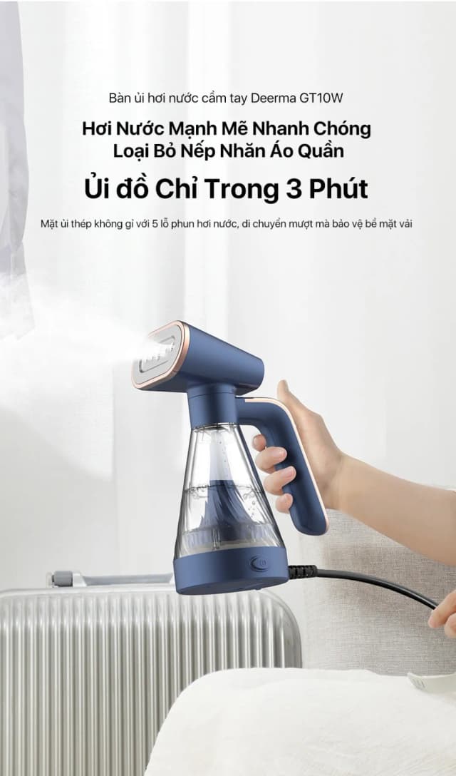 So sánh giá Bàn ủi hơi nước cầm tay Deerma DEM-GT10W 600W rẻ nhất? - Ảnh 3