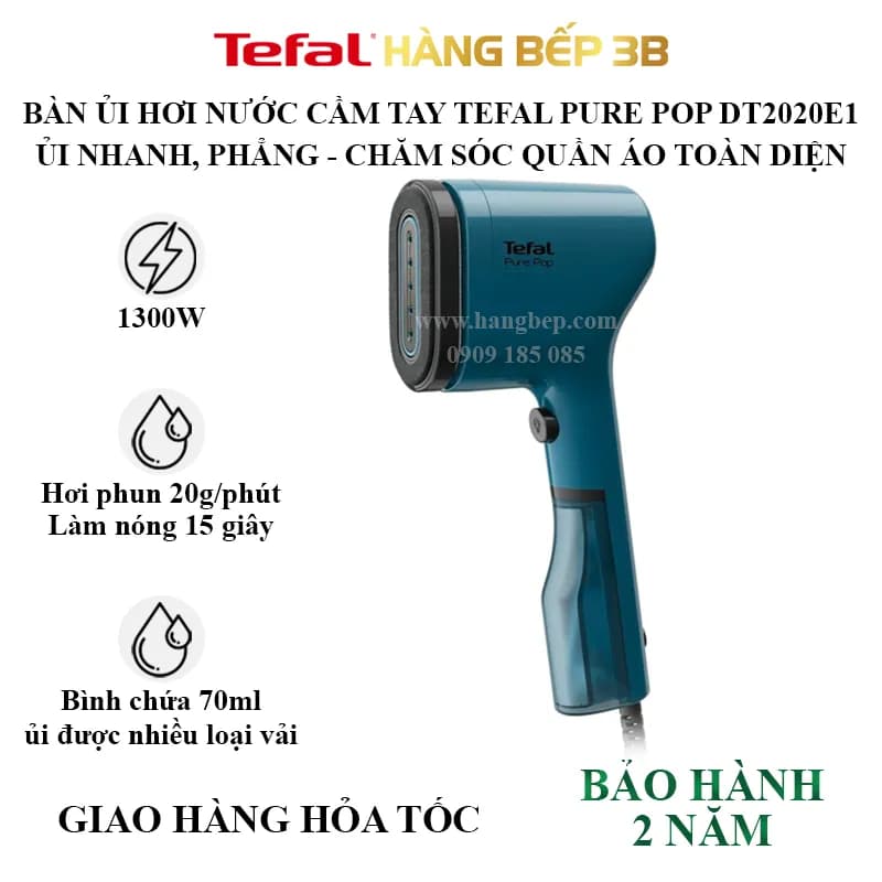 Bàn ủi hơi nước cầm tay Tefal DT2020E1 1300W - Giá rẻ nhất hôm nay - Ảnh 7