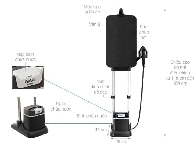 So sánh giá Bàn ủi hơi nước đứng Tefal IXEO Plus QT1510E0 2980W rẻ nhất? - Ảnh 7