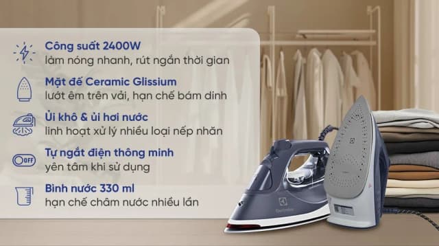 So sánh giá Bàn ủi hơi nước Electrolux E6SI3-61NW 2400W rẻ nhất? - Ảnh 14