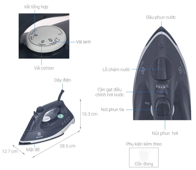 So sánh giá Bàn ủi hơi nước Electrolux E6SI3-61NW 2400W rẻ nhất? - Ảnh 8