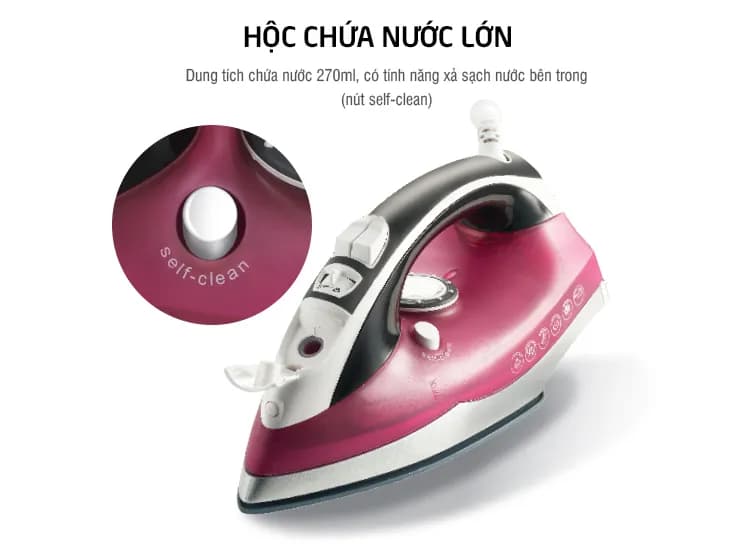 Bàn ủi hơi nước Lock&Lock ENI362BLU 2000-2400W - Giá rẻ nhất hôm nay - Ảnh 12