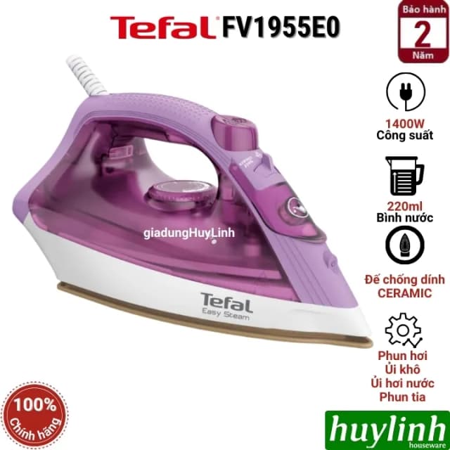 So sánh giá Bàn ủi hơi nước Tefal Easy Steam FV1955E0 1400W rẻ nhất? - Ảnh 5