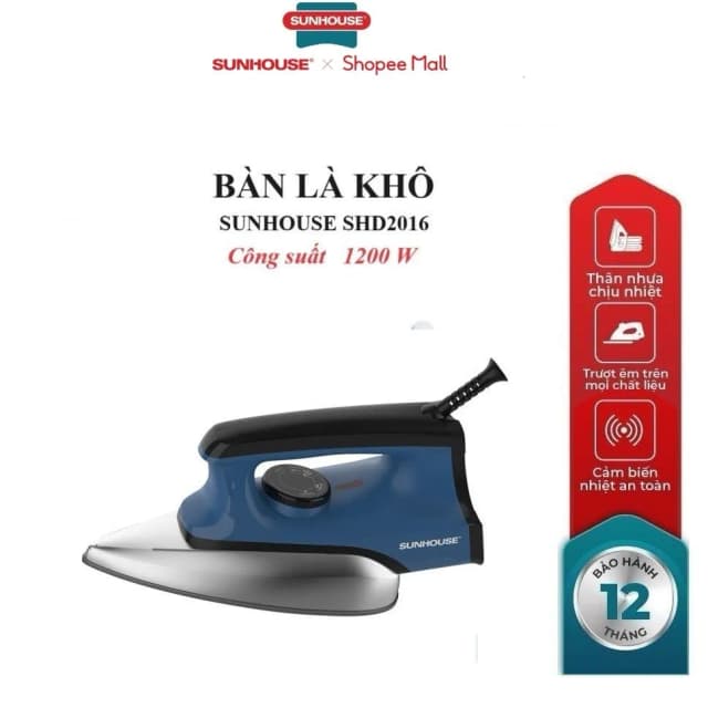 Bàn ủi khô Sunhouse SHD2016 1200W - Ảnh 10