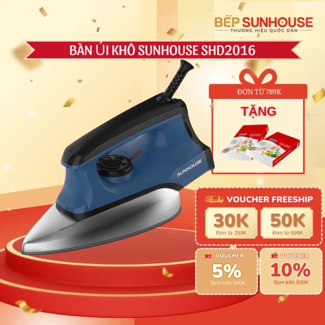 Top 1 so sánh giá Bàn ủi khô Sunhouse SHD2016 1200W - Tìm sản phẩm giá rẻ nhất - Ảnh 8