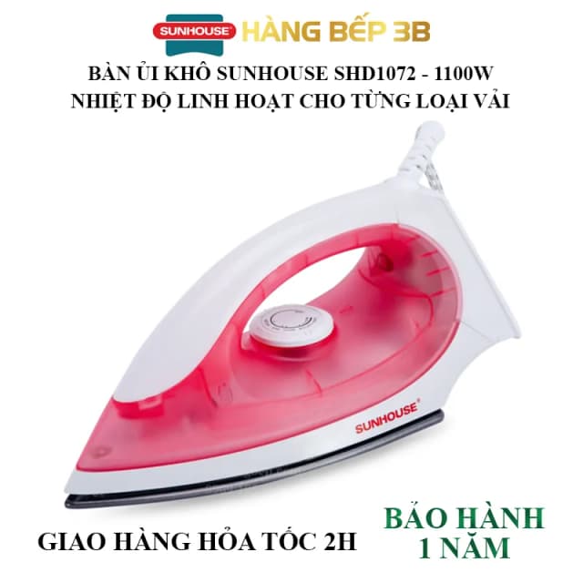 Top 1 so sánh giá Bàn ủi khô Sunhouse SHD2017 1000W - Tìm sản phẩm giá rẻ nhất - Ảnh 13