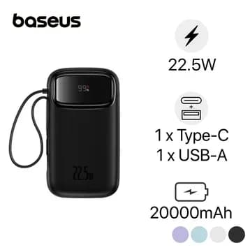 So sánh giá Pin sạc dự phòng 20000mAh Type C PD QC 3.0 100W Baseus EnerFill FC41 E0028N kèm Cáp Type C rẻ nhất? - Ảnh 19
