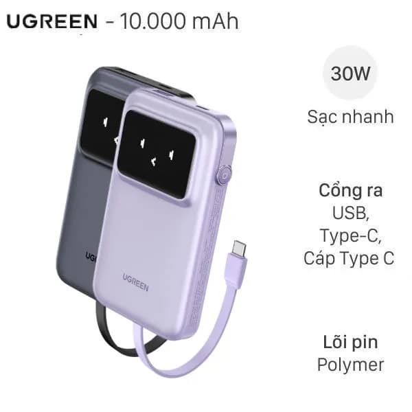 Pin sạc dự phòng 10000mAh Type C PD QC 3.0 22.5W Baseus Qpow 3 Ultra PPFLS-1022 kèm Cáp Lightning và Type C - Giá rẻ nhất hôm nay - Ảnh 16