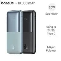 Pin sạc dự phòng 10000mAh Type C PD QC 3.0 22.5W Baseus Qpow 3 Ultra PPFLS-1022 kèm Cáp Lightning và Type C - Giá rẻ nhất hôm nay - Ảnh 6