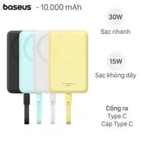 Pin sạc dự phòng 10000mAh Type C PD QC 3.0 22.5W Baseus Qpow 3 Ultra PPFLS-1022 kèm Cáp Lightning và Type C - Giá rẻ nhất hôm nay - Ảnh 9