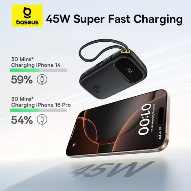 So sánh giá Pin sạc dự phòng 20000mAh Type C PD QC 3.0 45W Baseus Qpow 3 Ultra PPFLS-2045 kèm Cáp Lightning và Type C rẻ nhất? - Ảnh 9