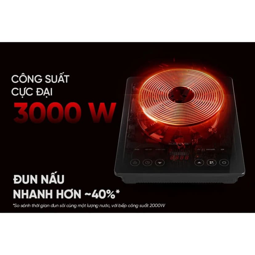 Bếp từ đơn Sunhouse SHD6896 3000W - Giá rẻ nhất hôm nay - Ảnh 2