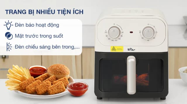 So sánh giá Nồi chiên không dầu Bear 6 lít BAF-P63W1 rẻ nhất? - Ảnh 4