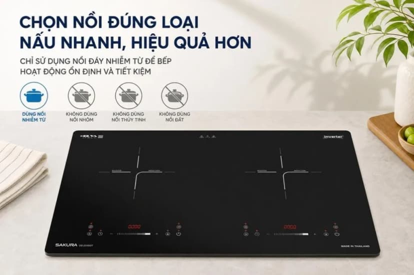 Bếp điện từ đôi Sakura DS-2200BT 4000W - Giá rẻ nhất hôm nay - Ảnh 4