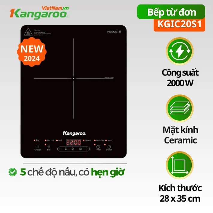 Bếp điện từ đơn Kangaroo KG20IC3 2000W - Giá rẻ nhất hôm nay - Ảnh 17