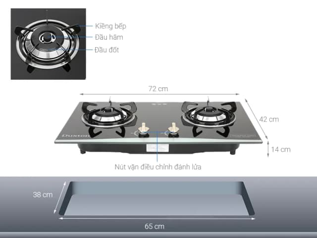 So sánh giá Bếp ga âm Duxton DG-2BGV rẻ nhất? - Ảnh 2
