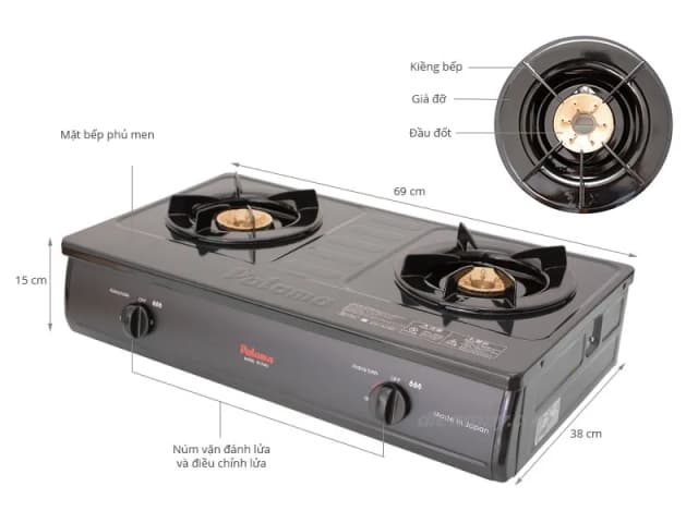 So sánh giá Bếp ga đôi Paloma PA-7MEJ rẻ nhất? - Ảnh 3