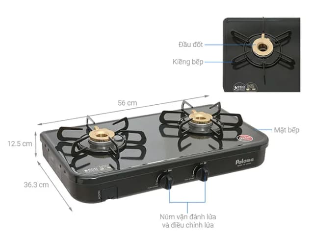 So sánh giá Bếp ga đôi Paloma PA-J51CE rẻ nhất? - Ảnh 11