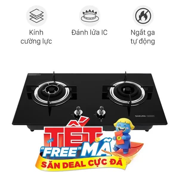 Bếp ga âm Sakura SG-2525GB - Giá rẻ nhất hôm nay - Ảnh 14