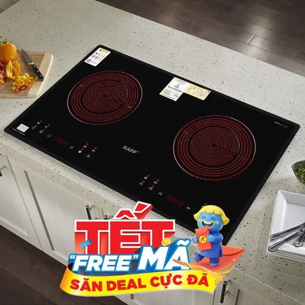 Bếp hồng ngoại đôi âm KAFF KAFF KF-073CC 4400W - Giá rẻ nhất hôm nay - Ảnh 2