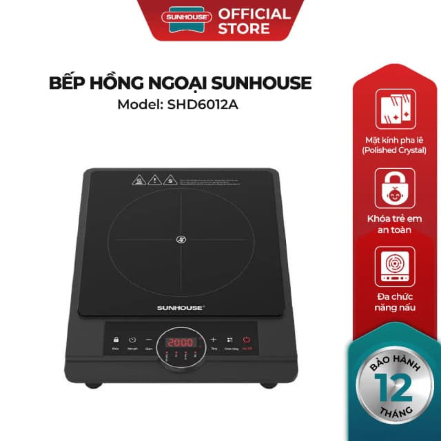 Top 1 so sánh giá Bếp hồng ngoại đơn Sunhouse SHD6012A 2000W - Tìm sản phẩm giá rẻ nhất - Ảnh 7