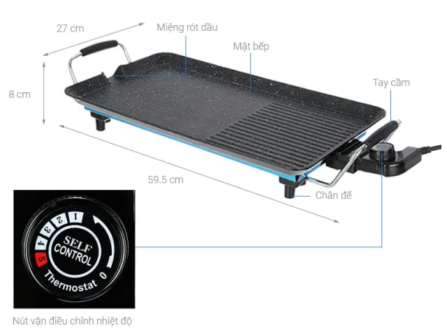 Bếp nướng điện Delites AD-G48 - Ảnh 10