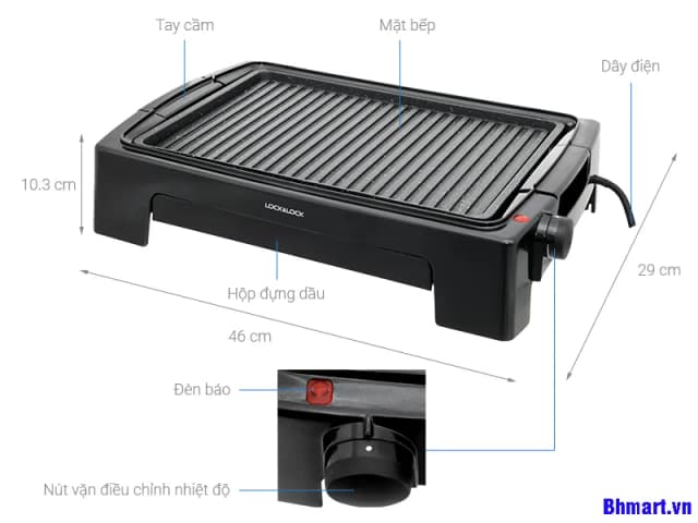 So sánh giá Bếp nướng điện Lock&Lock EJG262BLK rẻ nhất? - Ảnh 5