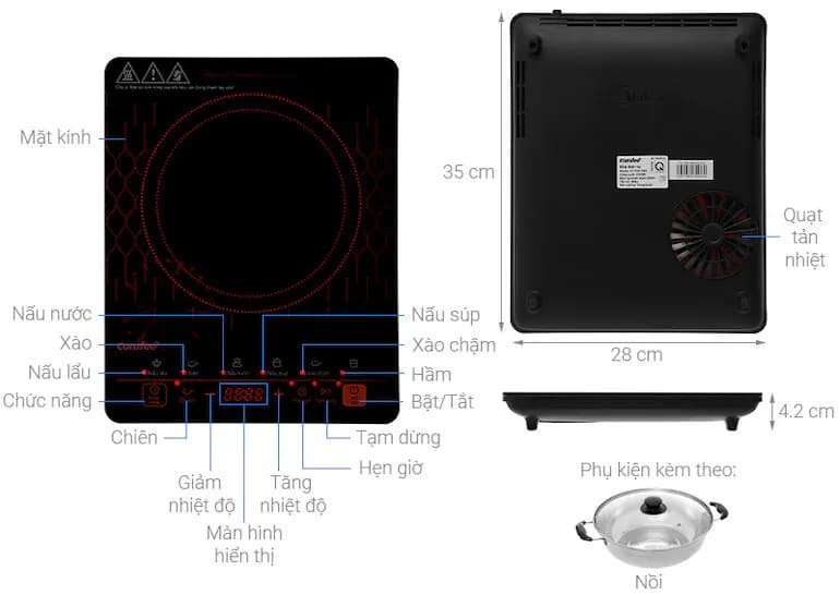 So sánh giá Bếp từ đơn Comfee CI-BD2020B 2000W - Tìm sản phẩm giá rẻ nhất - Ảnh 11