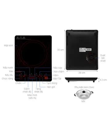 So sánh giá Bếp từ đơn Comfee CI-BD2020B 2000W - Tìm sản phẩm giá rẻ nhất - Ảnh 12