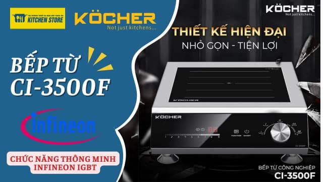 Top 1 so sánh giá Bếp từ công nghiệp Kocher CI-3500F 3500W - Tìm sản phẩm giá rẻ nhất - Ảnh 11