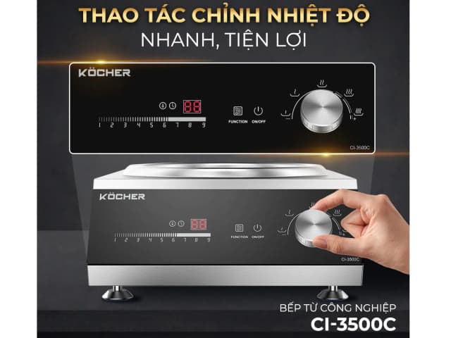 Top 1 so sánh giá Bếp từ công nghiệp Kocher CI-3500F 3500W - Tìm sản phẩm giá rẻ nhất - Ảnh 18