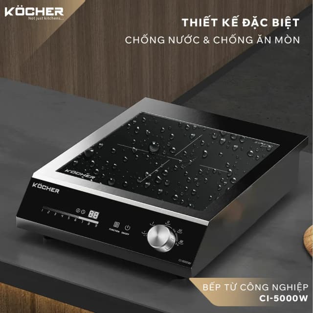 Bếp từ công nghiệp Kocher CI-5000W 5000W - Ảnh 8