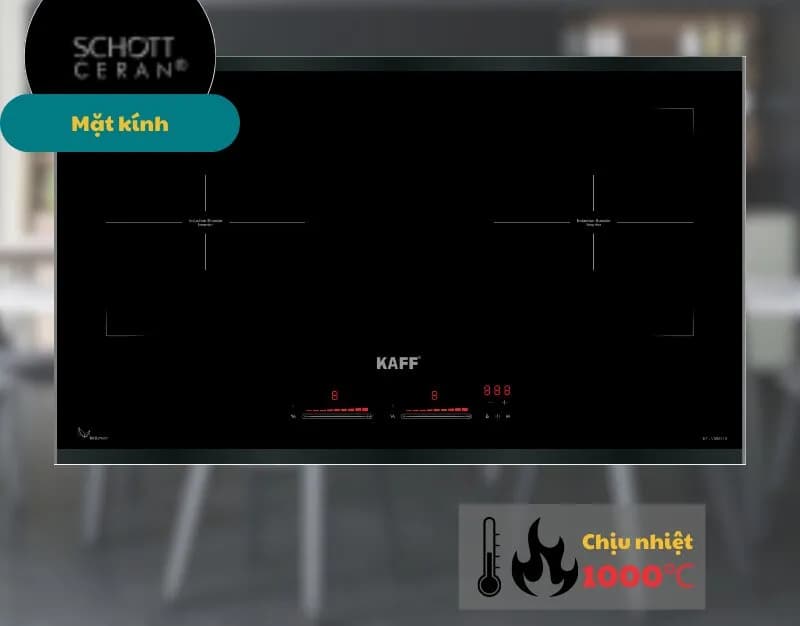 Bếp từ đôi âm KAFF KF-VS9885II 4600W - Giá rẻ nhất hôm nay - Ảnh 3