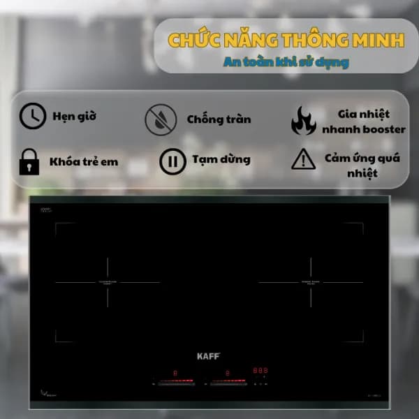 Bếp từ đôi âm KAFF KF-VS9885II 4600W - Giá rẻ nhất hôm nay - Ảnh 6