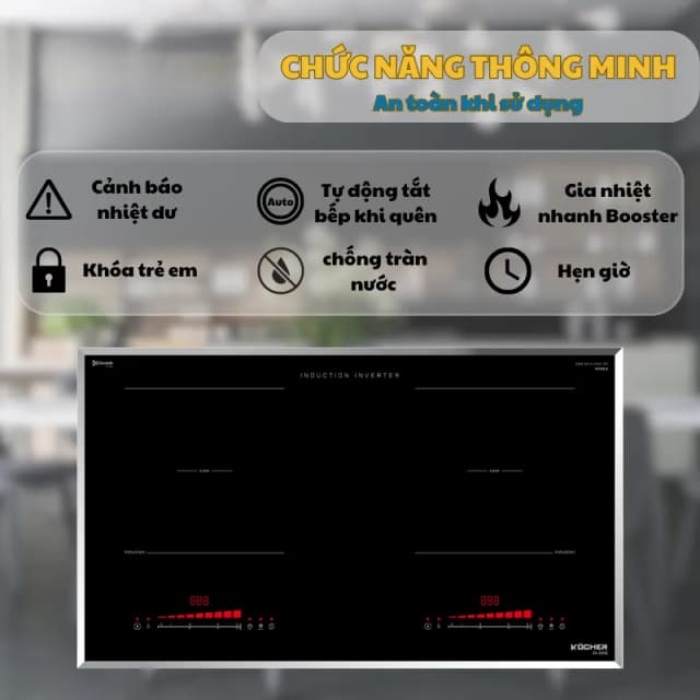 Top 1 so sánh giá Bếp từ đôi âm Kocher DI-330E 4000W - Tìm sản phẩm giá rẻ nhất - Ảnh 4
