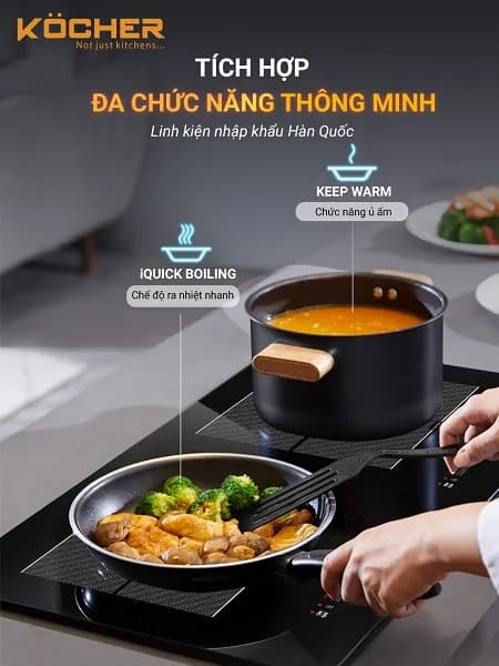 Top 1 so sánh giá Bếp từ đôi âm Kocher DI-333 Pro 5000W - Tìm sản phẩm giá rẻ nhất - Ảnh 11